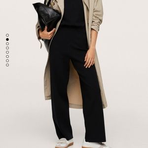 Knit pants elastic waist